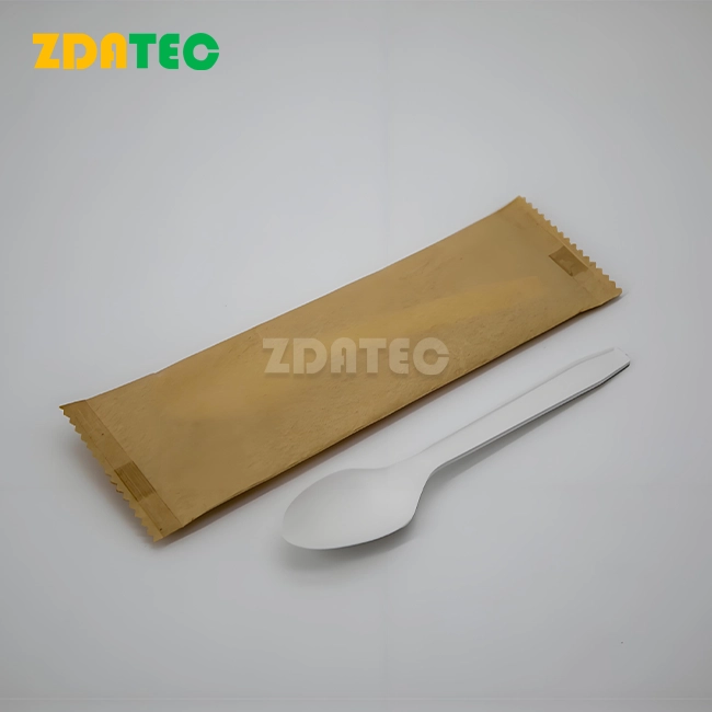 Eco-Friendly Compostable PLA Ice Cream spoon knife fork